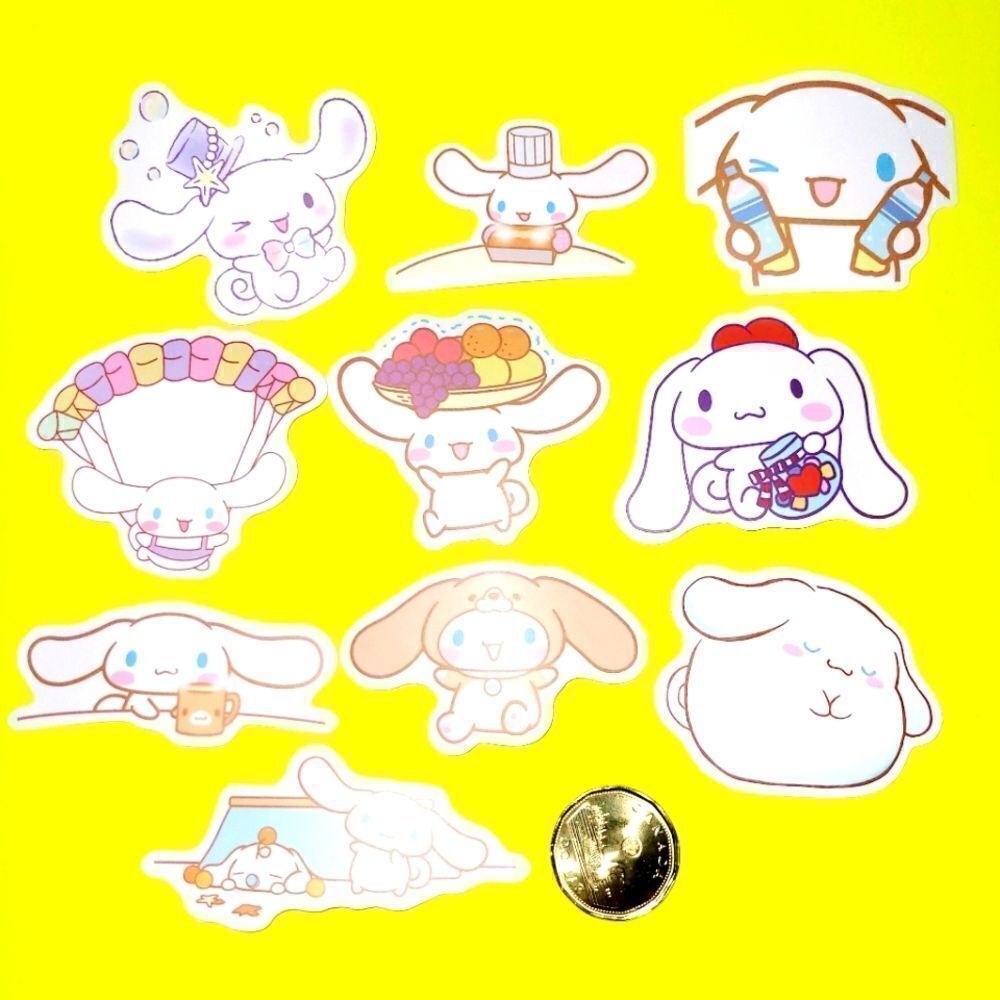 3/$20 10 pcs brand new waterproof Cinnamoroll stickers